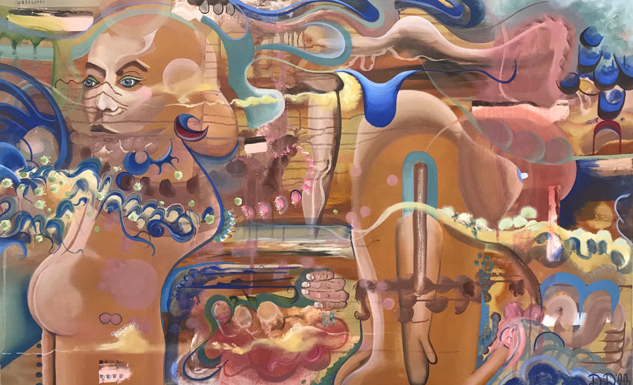 Heavenly Bodies No. 8 — original oil on canvas, 30x48 inches, by Damon DeWitt