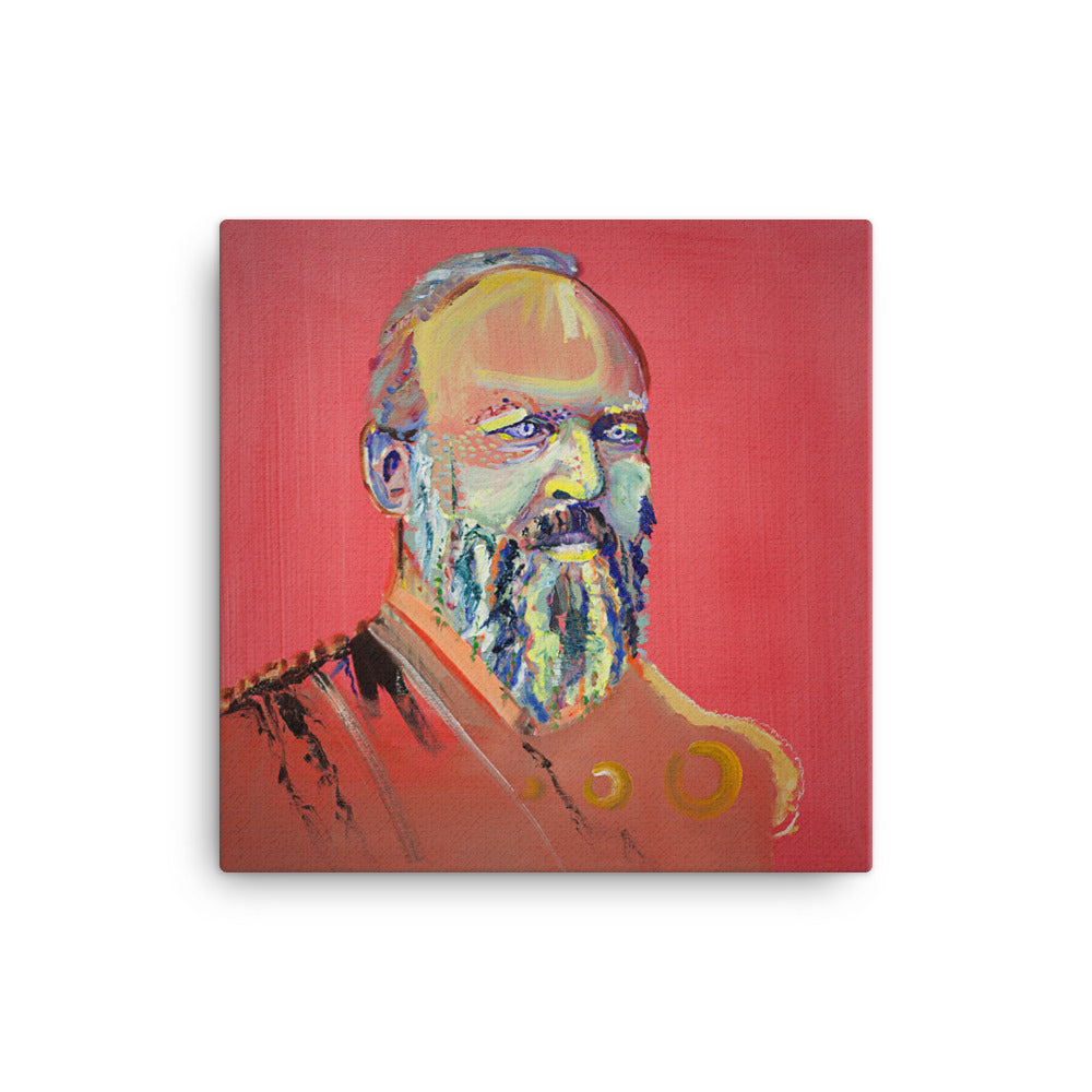 James Garfield canvas print on wall — Dads of Democracy by Damon DeWitt