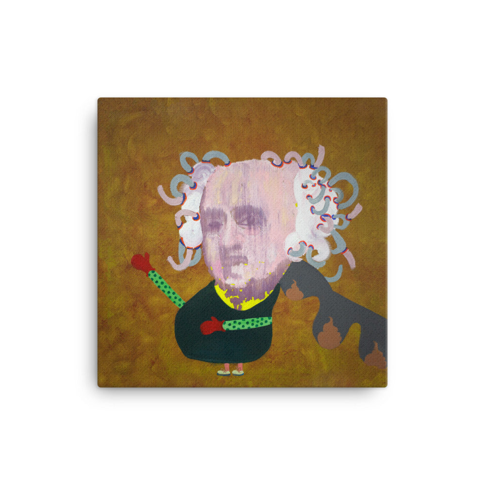 John Adams canvas print — Dads of Democracy presidential portrait by Damon DeWitt