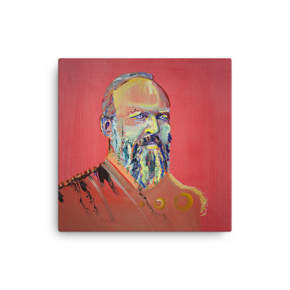 James Garfield canvas print — Dads of Democracy presidential portrait by Damon DeWitt