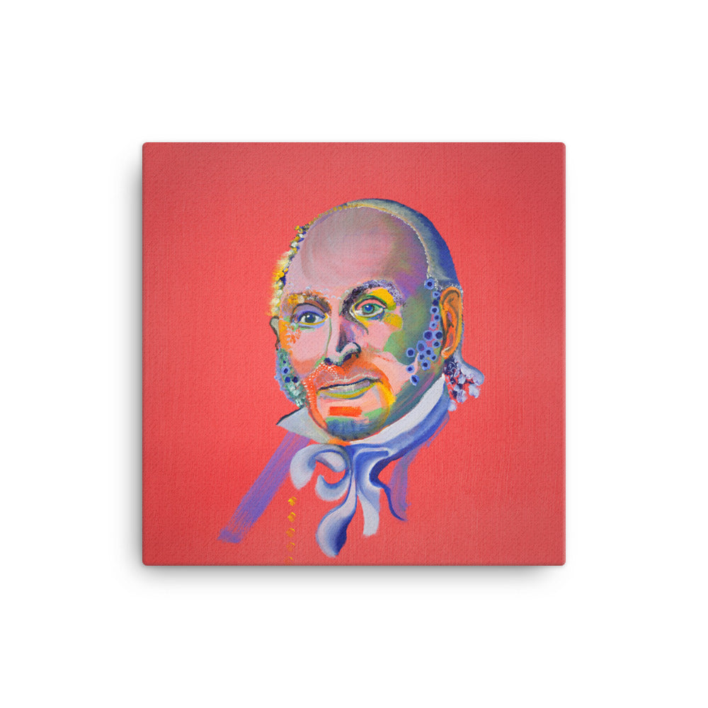John Quincy Adams canvas print on wall — Dads of Democracy by Damon DeWitt