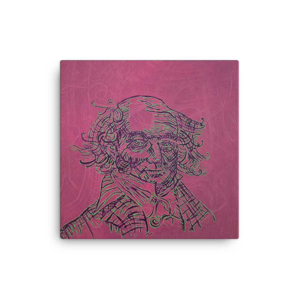 Martin Van Buren canvas print — Dads of Democracy presidential portrait by Damon DeWitt