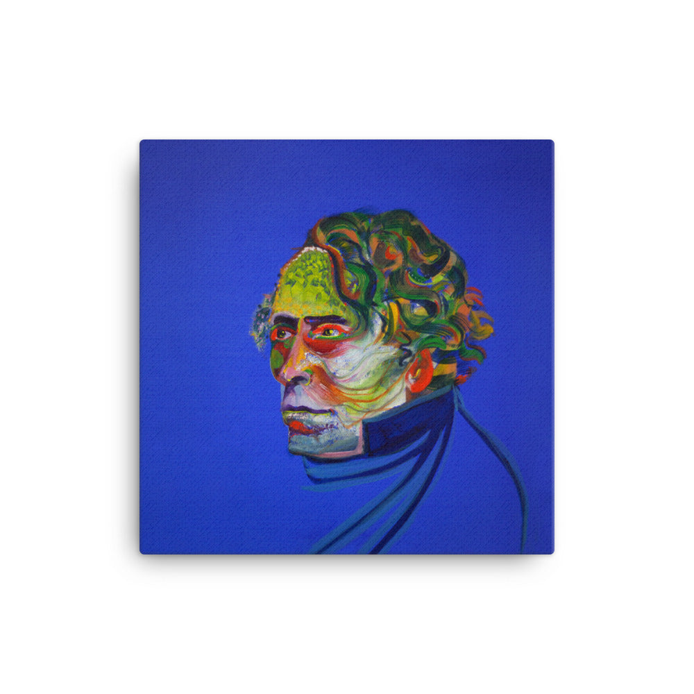 Franklin Pierce canvas print on wall — Dads of Democracy by Damon DeWitt