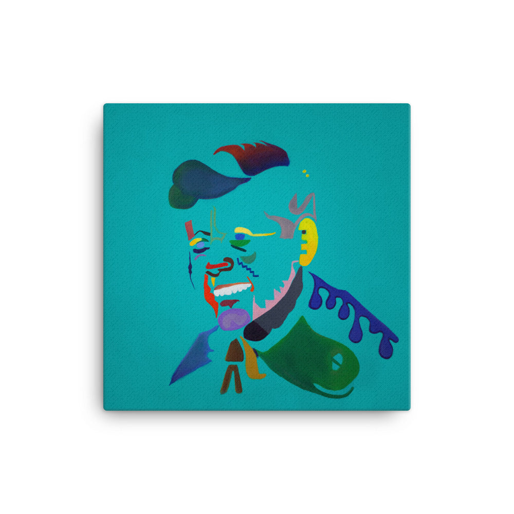 John F. Kennedy canvas print on wall — Dads of Democracy by Damon DeWitt
