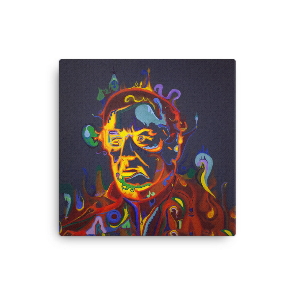 Millard Fillmore canvas print — Dads of Democracy presidential portrait by Damon DeWitt