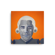 Barack Obama canvas print — Dads of Democracy presidential portrait by Damon DeWitt
