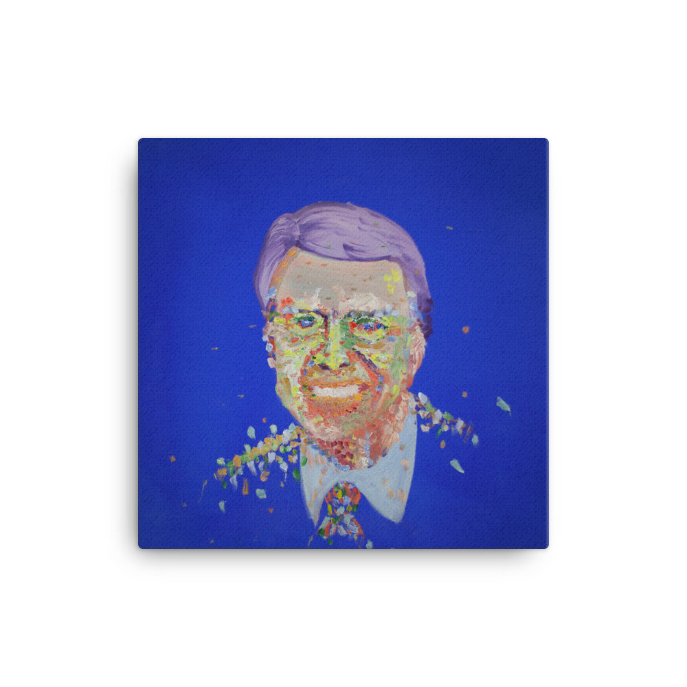 Jimmy Carter canvas print — Dads of Democracy presidential portrait by Damon DeWitt