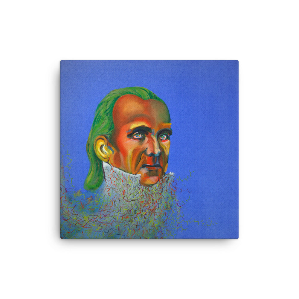 James K. Polk canvas print on wall — Dads of Democracy by Damon DeWitt