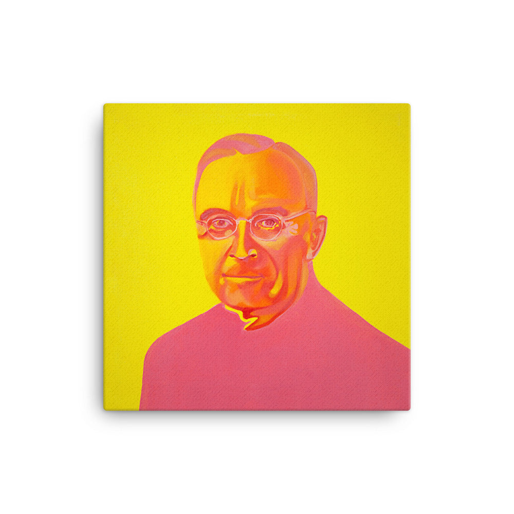 Harry S. Truman canvas print — Dads of Democracy presidential portrait by Damon DeWitt