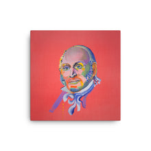 John Quincy Adams canvas print — Dads of Democracy presidential portrait by Damon DeWitt