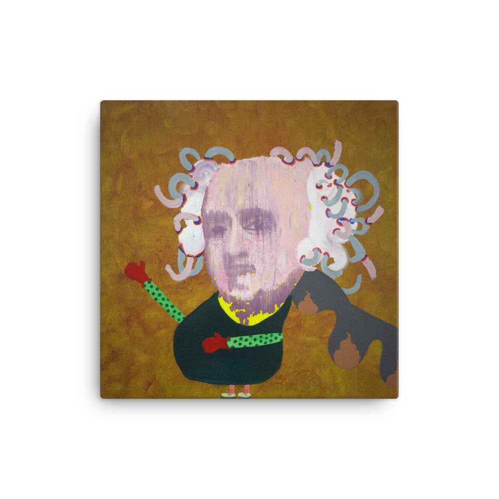 John Adams canvas print on wall — Dads of Democracy by Damon DeWitt