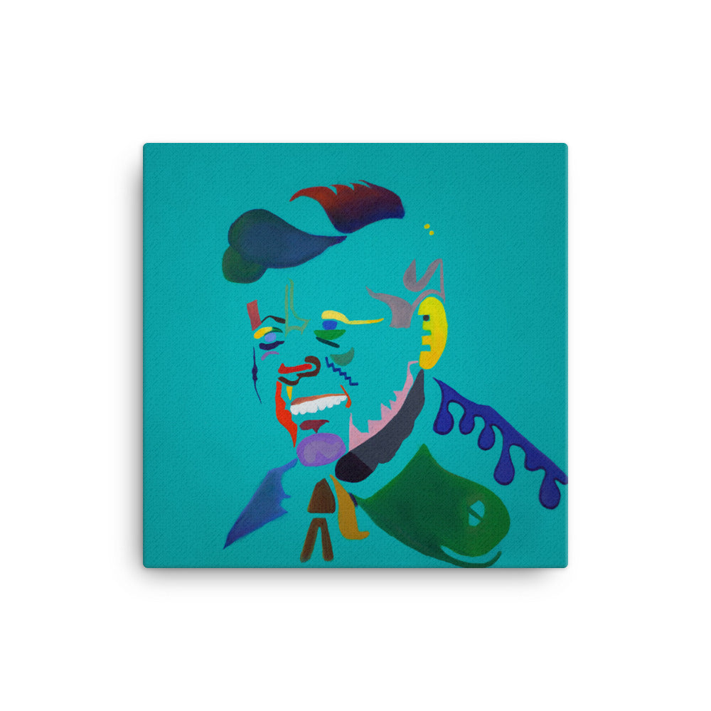John F. Kennedy canvas print — Dads of Democracy presidential portrait by Damon DeWitt