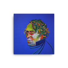 Franklin Pierce canvas print — Dads of Democracy presidential portrait by Damon DeWitt