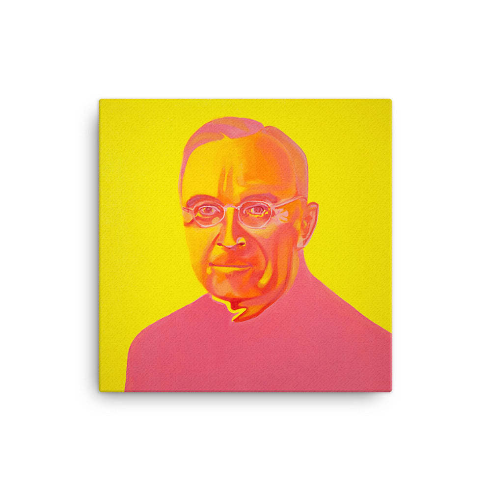 Harry S. Truman canvas print on wall — Dads of Democracy by Damon DeWitt