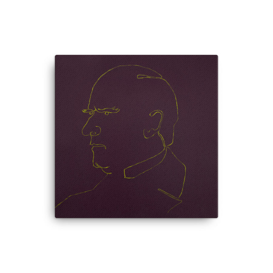 William McKinley canvas print — Dads of Democracy presidential portrait by Damon DeWitt