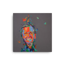 George H.W. Bush canvas print — Dads of Democracy presidential portrait by Damon DeWitt
